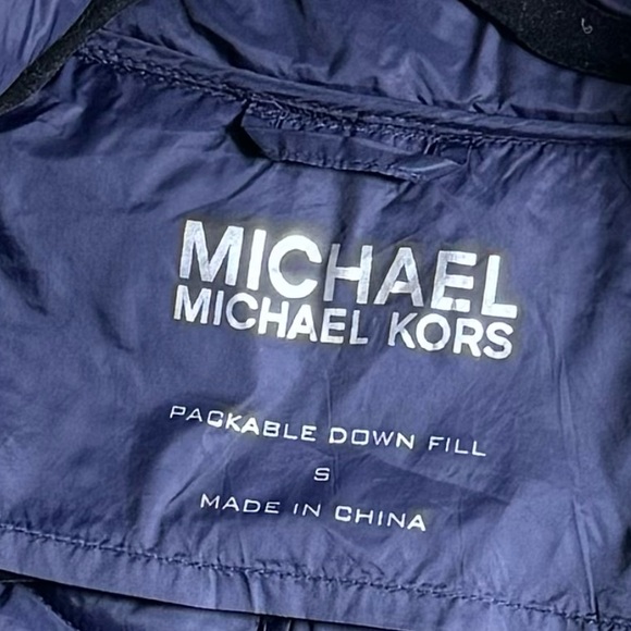 Michael Kors Deep Blue Puffer Jacket - Picture 3 of 3